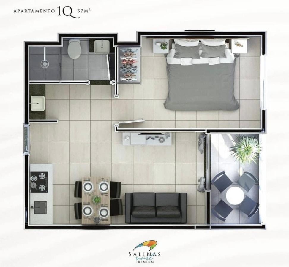 Salinópolis Salinas Premium Resort - Apto Ate 4 Pessoas מראה חיצוני תמונה